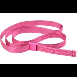 Off-white industrial pink belt